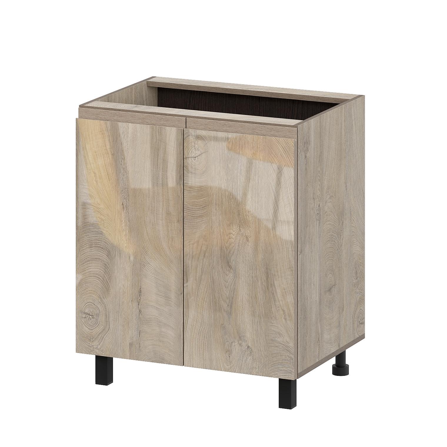 Кухонный гарнитур "Этна" Стол-рабочий 700 (7с2) Дуб Эндгрейн