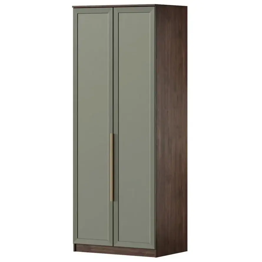 Тиана Шкаф 2х дверный Дуб Апрель темный/Мидори