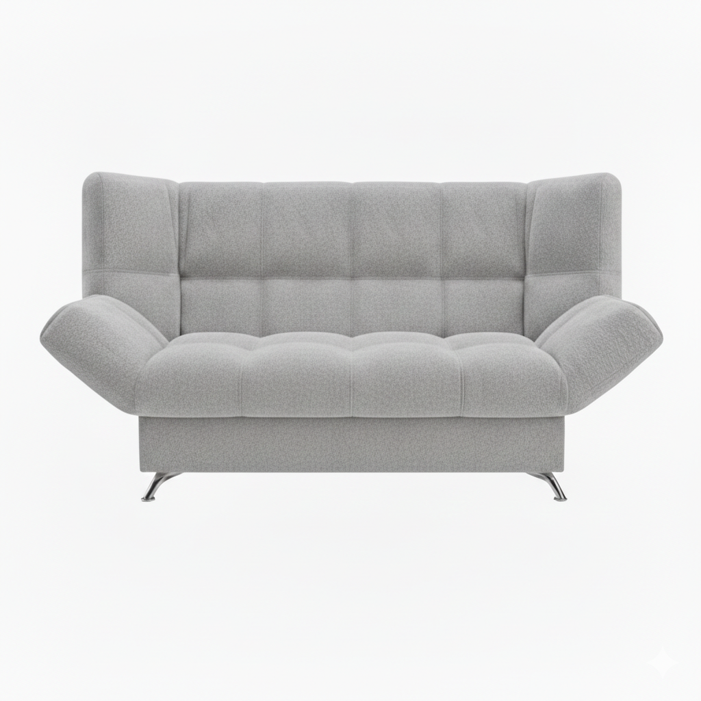 Диван Клик-кляк 8 ДК прямой Тк.Levis 08 светло-серый 1 кат Апогей