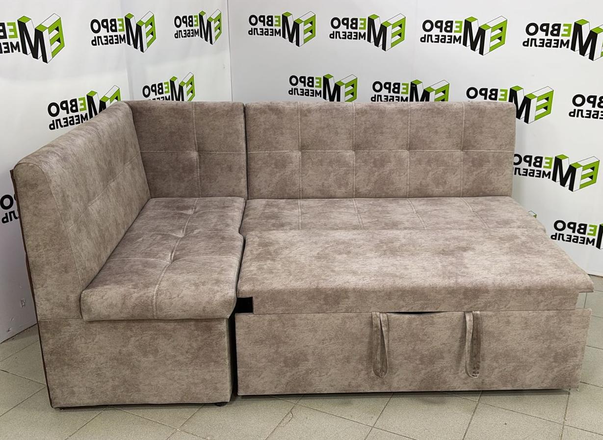 Диван угловой Визит (левый) Тк.Наполи 03 1 кат Евромебель