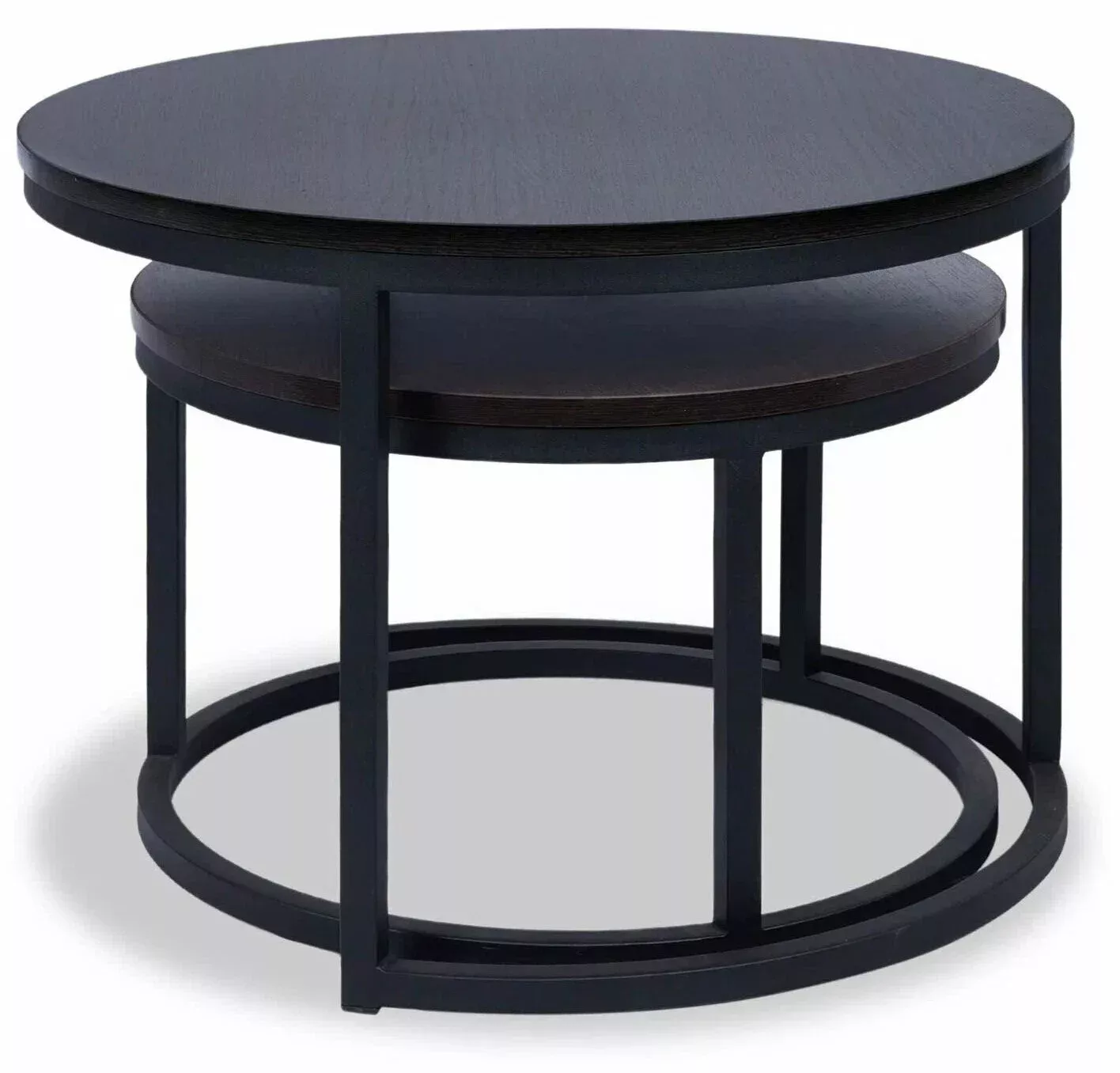 Стол Сфера журнальный ноги лофт черные Черное ЛДСП Железный уголь Висма