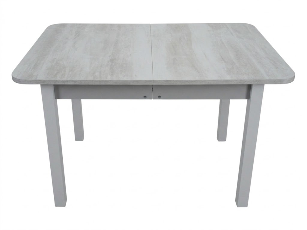 Стол Висма раздвижной 1200(1980)*800 ноги квадро серые Серое Пл.7219 мрамор грей
