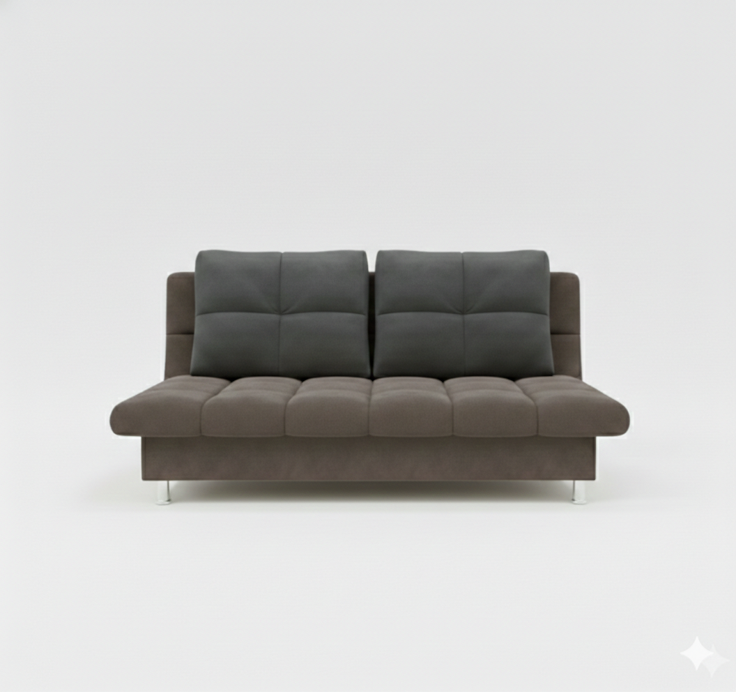 Диван Финка-3 ДК прямой Тк.SELFIE Grey + SELFIE moonlight 2 кат Апогей