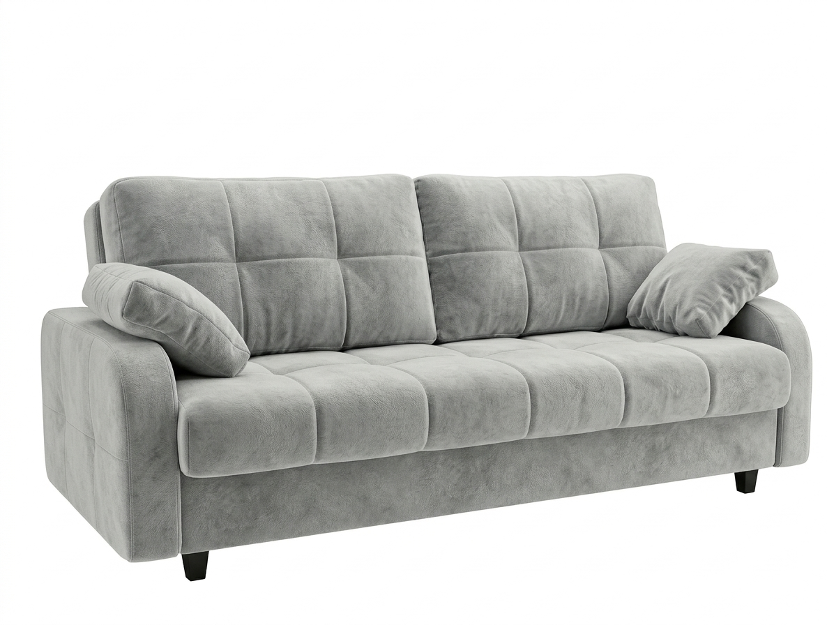 Диван Финка-4.1 ДК прямой Тк.Lovers-8 серый 2 кат Апогей