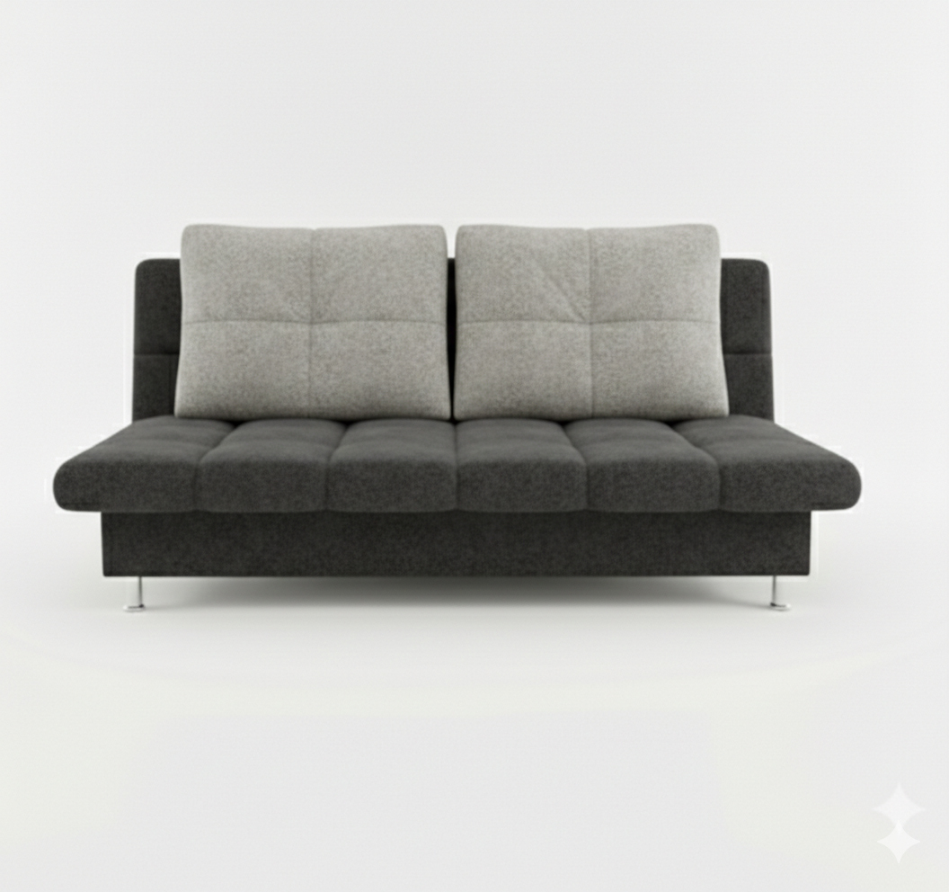 Диван Финка-3 ДК прямой Тк.Боска VL-1912-17 (белый жемчуг) + Боска VL-1912-19 (темно-серый) 3 кат Ап