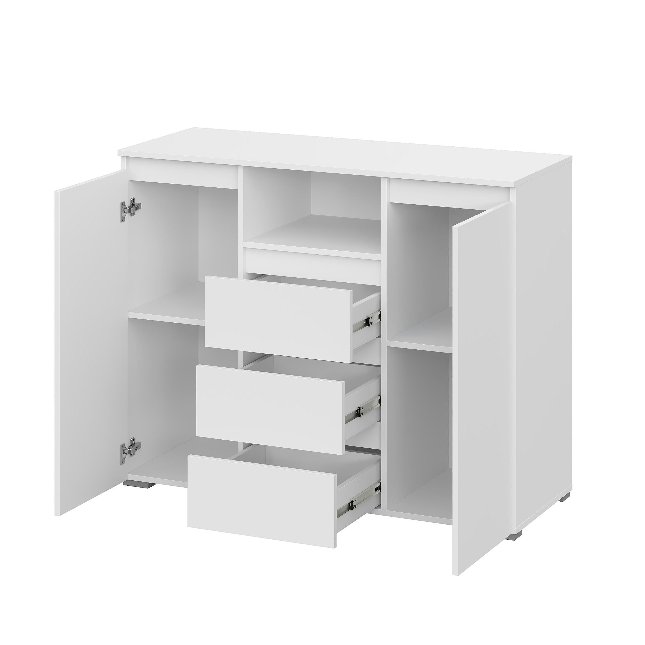 Люмо Комод КМ 01 1202х958х460 (БЕЛ/БЕЛ)