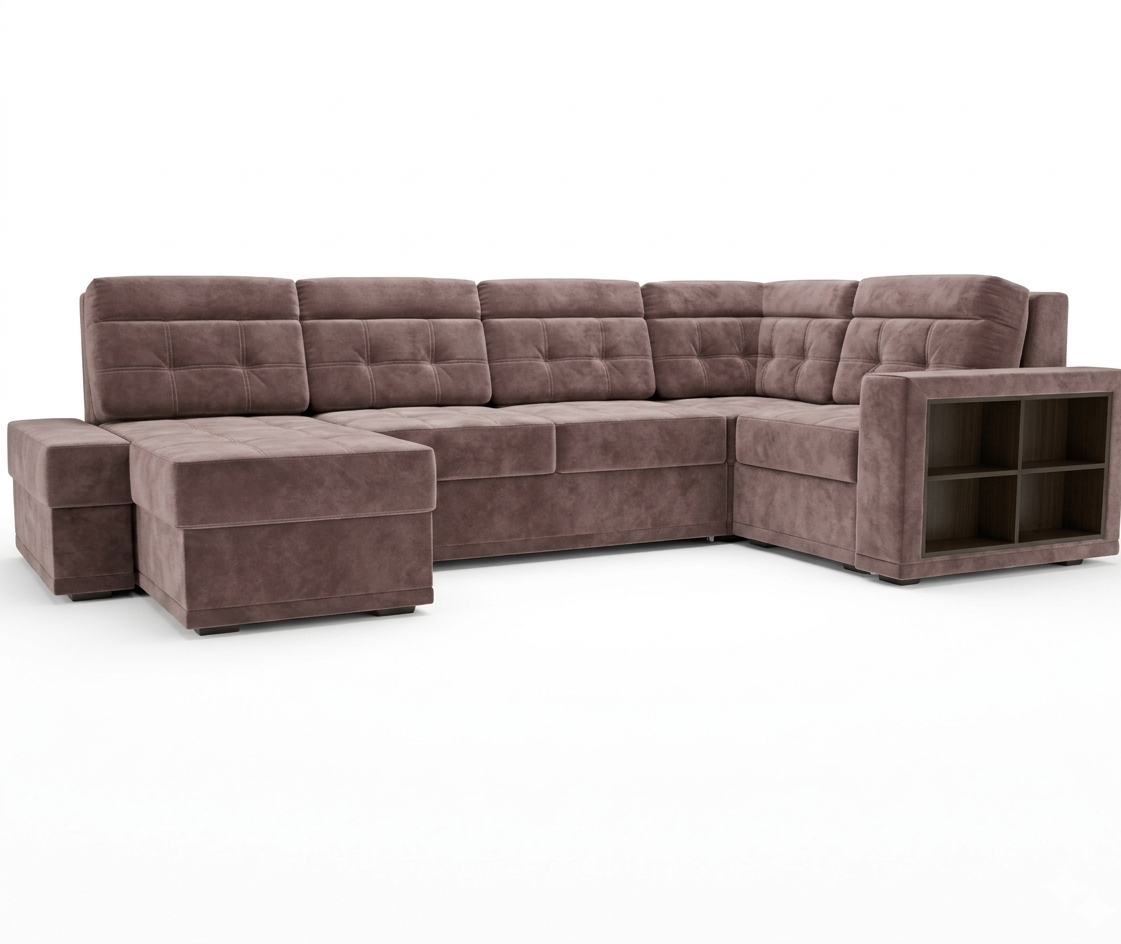 Диван угловой Мартин ДКУ-П Тк.Daily 238 4 кат Апогей