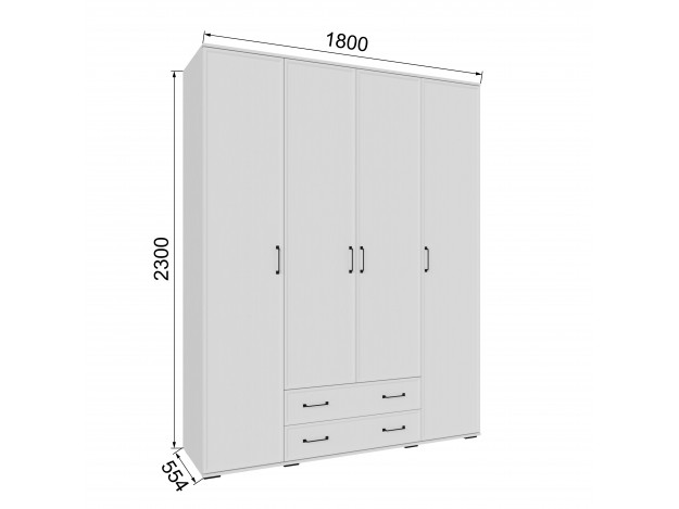 Шкаф Нельсон НШ-24 белый