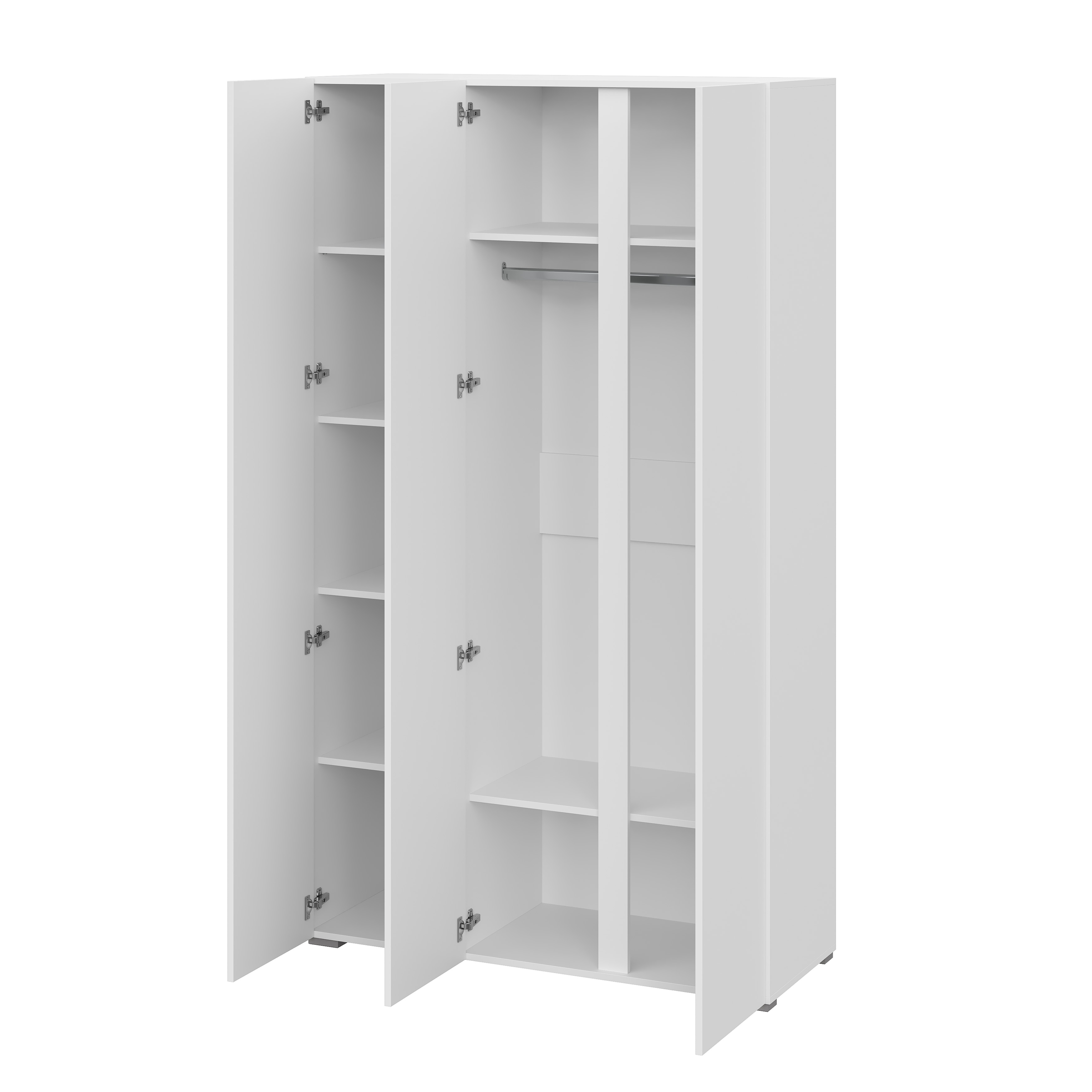 Люмо Шкаф с зеркалом ШК 02 1200х2100х460 (БЕЛ/БЕЛ)