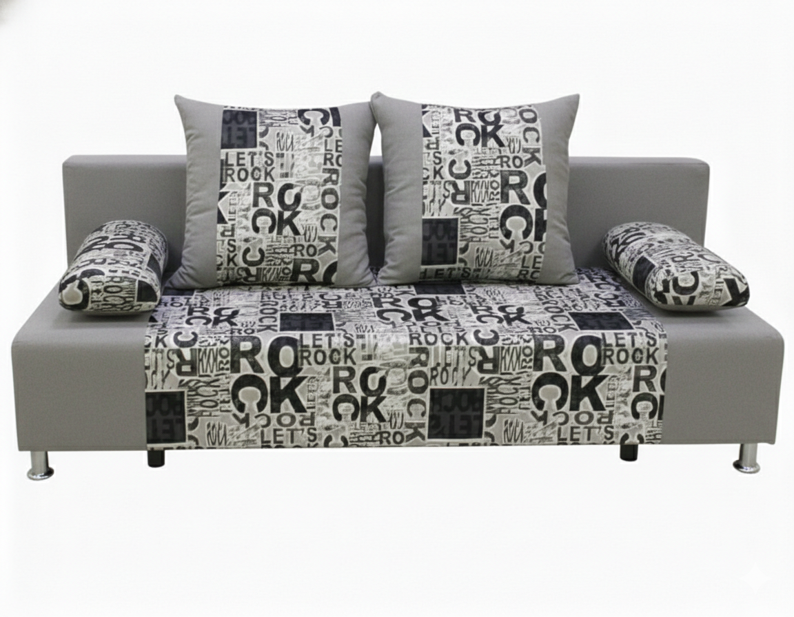 Диван Мадрид рок грей + ЦФ016-18 1 кат Евромебель