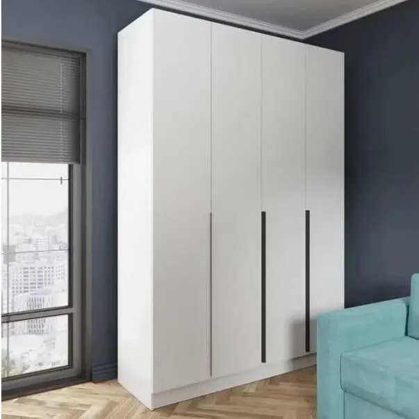 Шкаф Мадрид (1,6) с 6 ящ. внутри  без зеркала белый