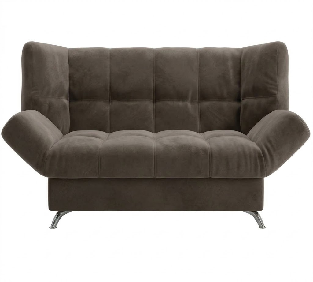 Диван Клик-кляк 8 ДК прямой Тк.LUMA 06 кофе с молоком 2 кат Апогей