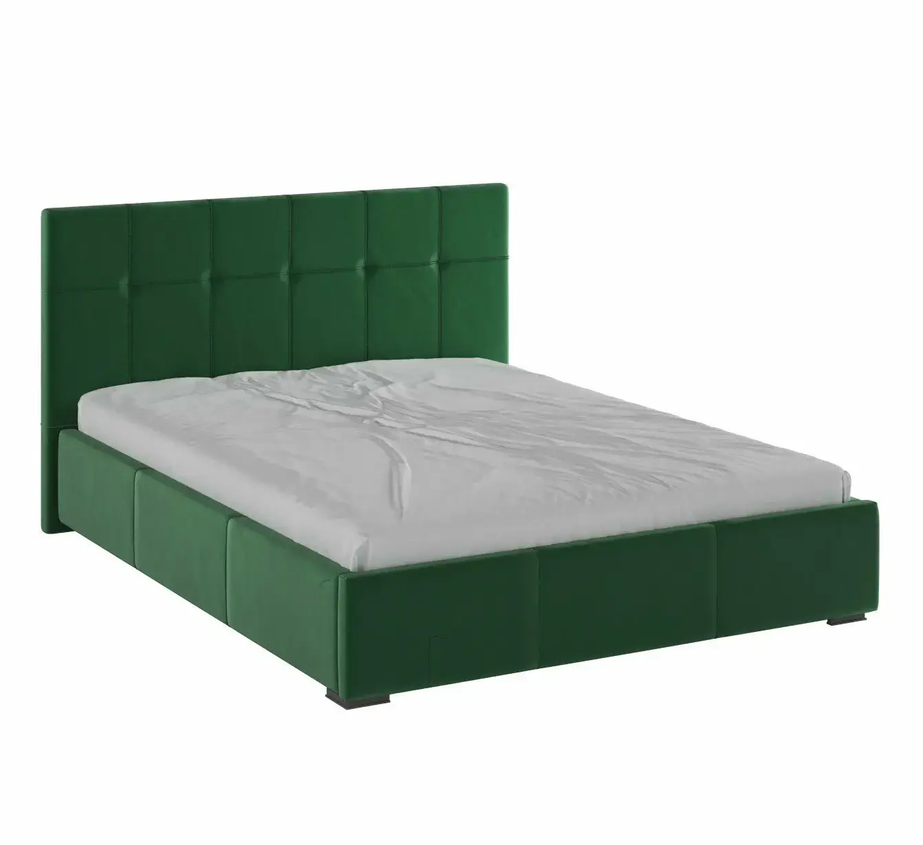 Корпус Рио интерьерной кровати (1,6м) изумруд квадрат