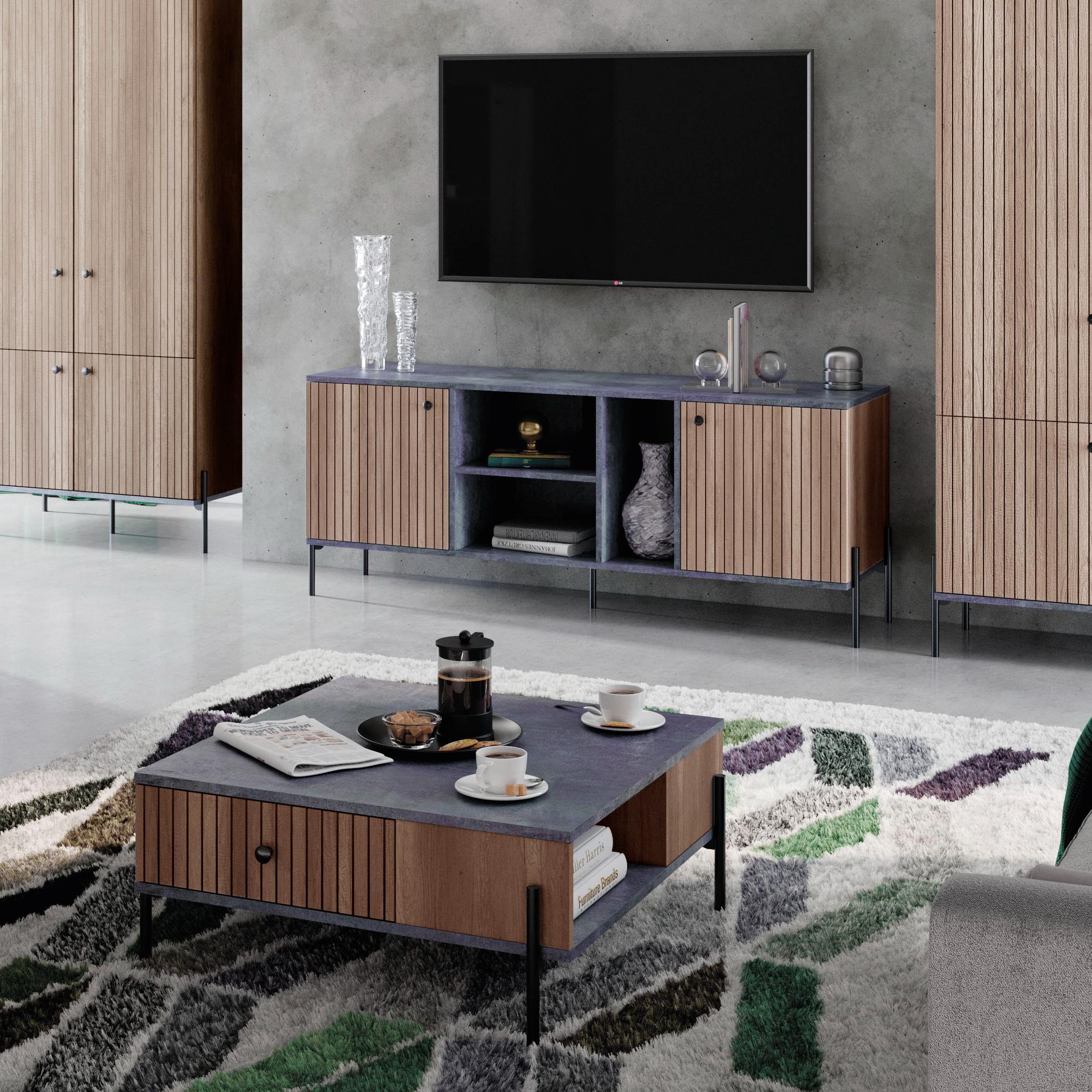 Денвер № 08 Стол журнальный с ящиками