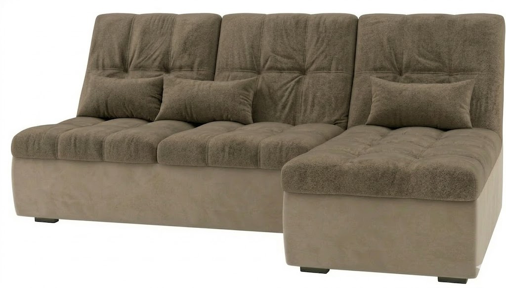 Диван угловой София-2 ДКУ-О латы Тк.Боска VL-1912-30 (песочно-коричневый)+Боск VL-1912-29 (песочно-б