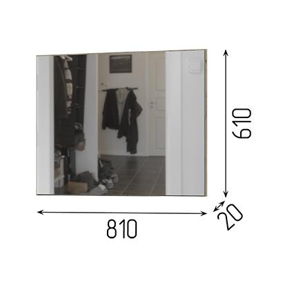 Спальня Зеркало ГАРМОНИЯ ЗР 601 (0,81х0,61х0,02) ДУБ КРАФТ СЕРЫЙ
