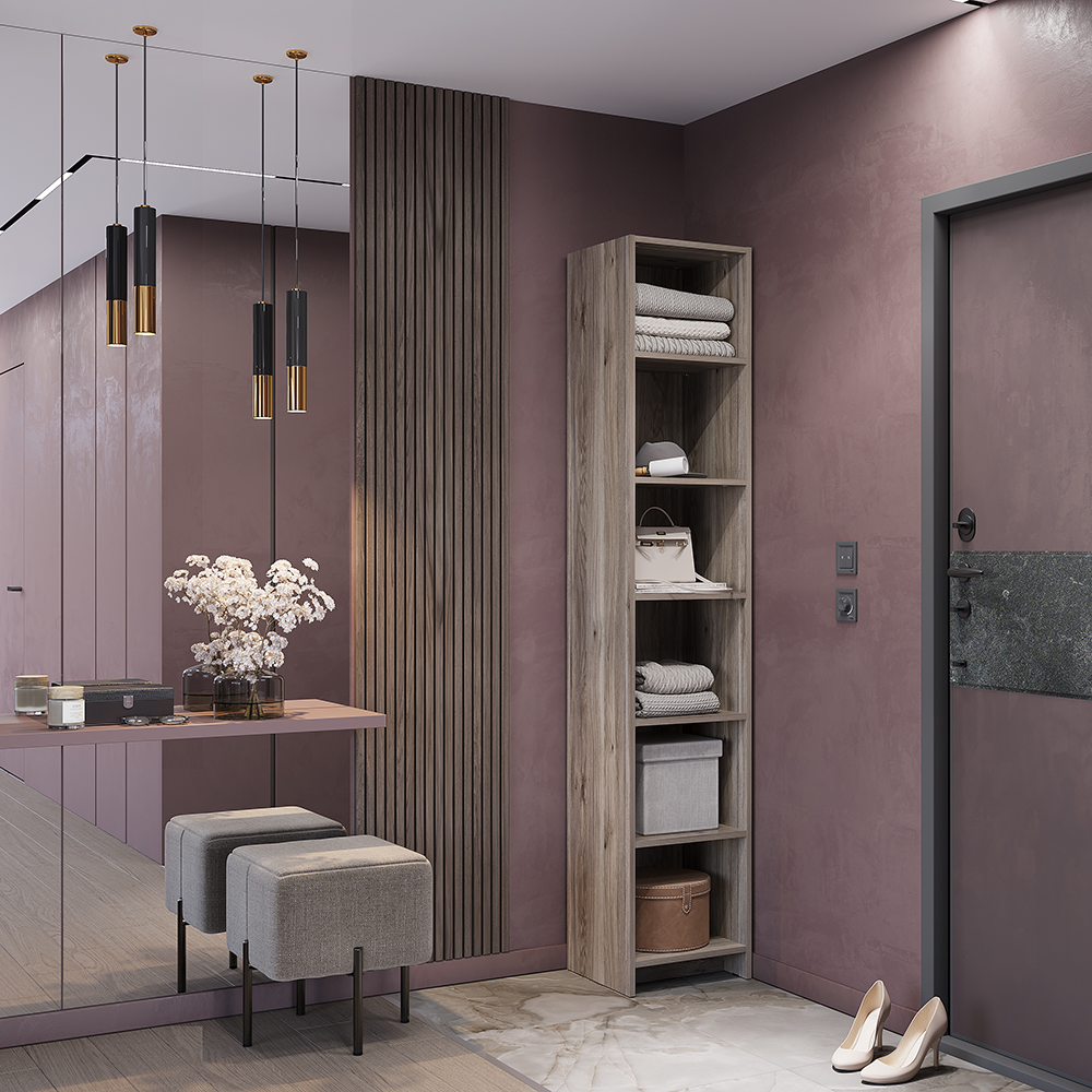 Пенал "Пандора" ПН-03 Дуб смоки Пенал "Пандора" ПН-03 Дуб смоки