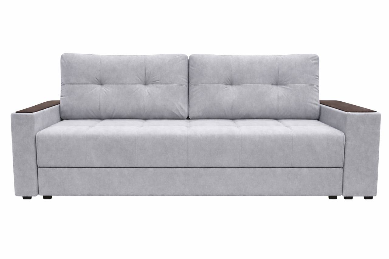 Диван Регина-17 (Прадо) ДК Венге левый прямой Тк.Киото 4 дав АБ-4 серый 2 кат Регина