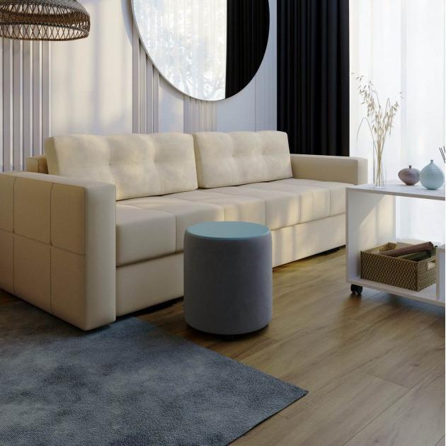 Пуф Пай серый/мдф бриз