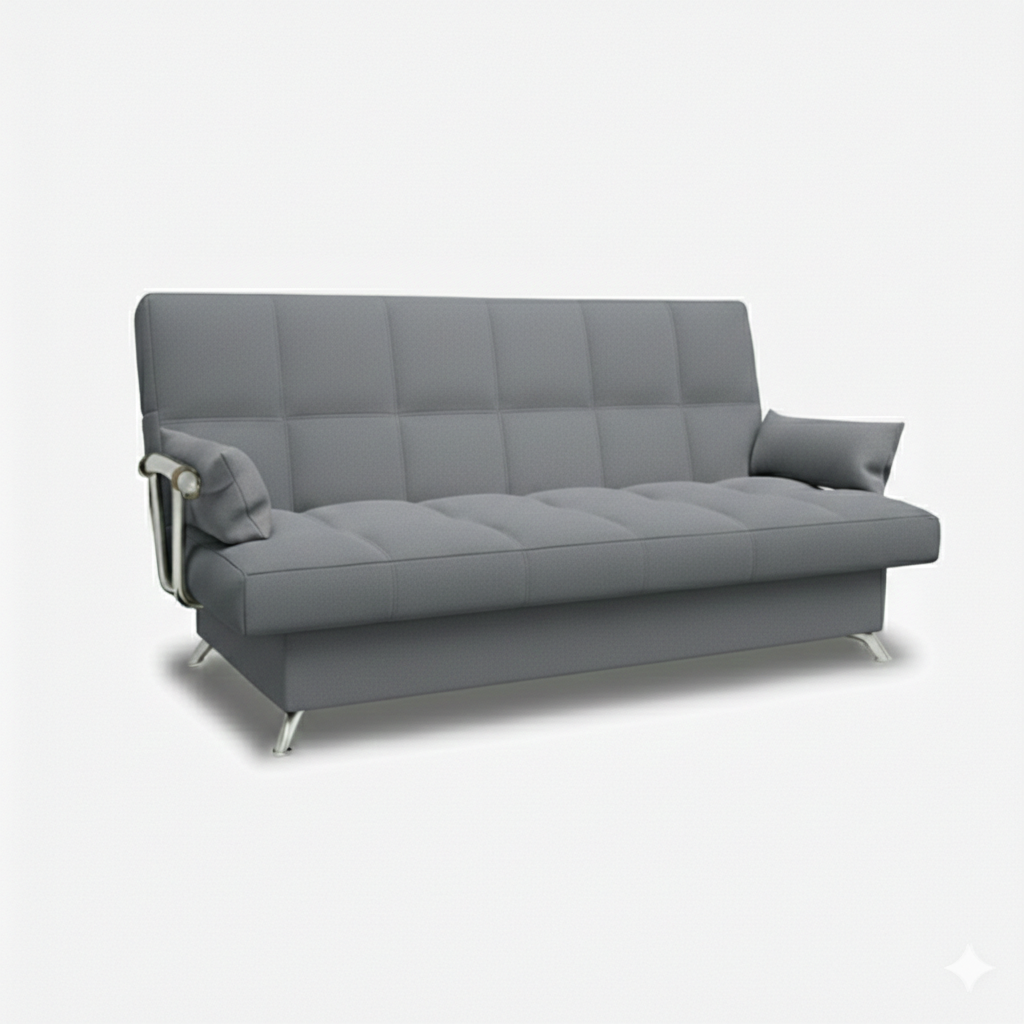 Диван Финка ДК с хром.бок. прямой Тк.CONNECT 83 UNIQ 1 кат Апогей