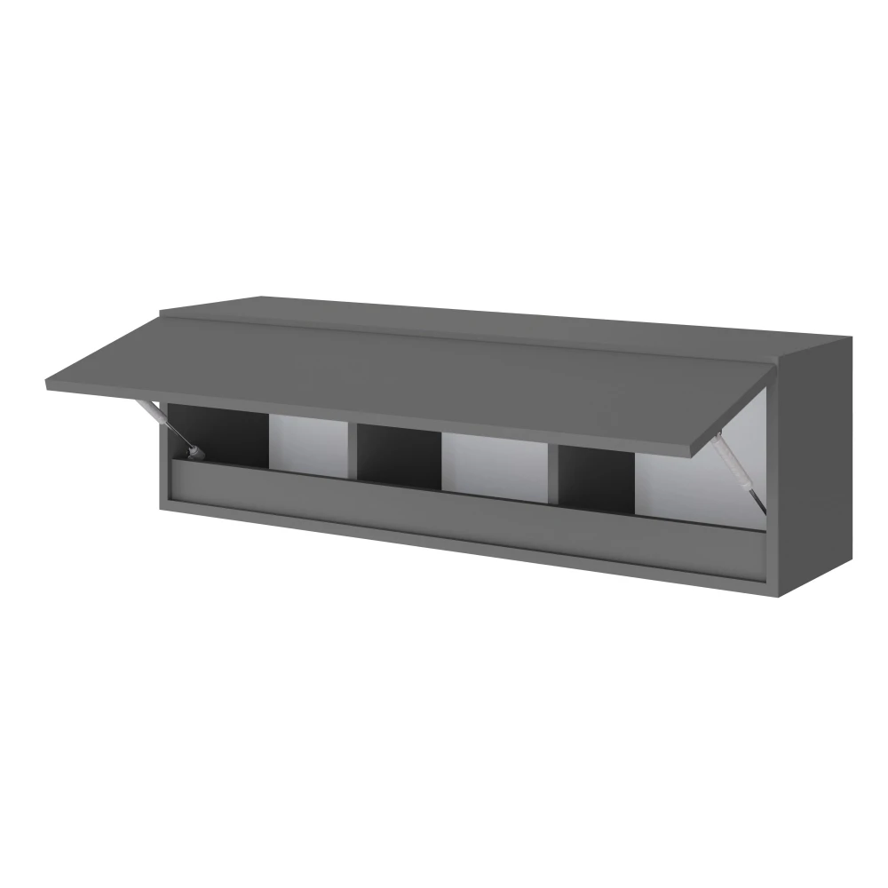 Гостиная Мэнкс Навесная полка МГН-1 графит серый