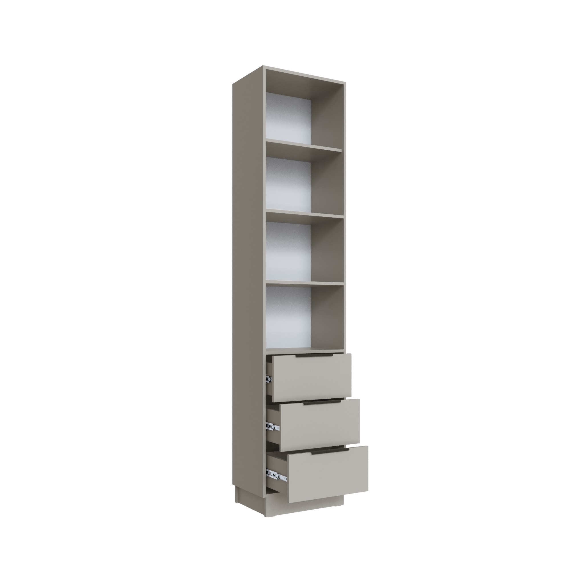 Шкаф Мадрид торцевой (0,35) с 3 ящ. кашемир