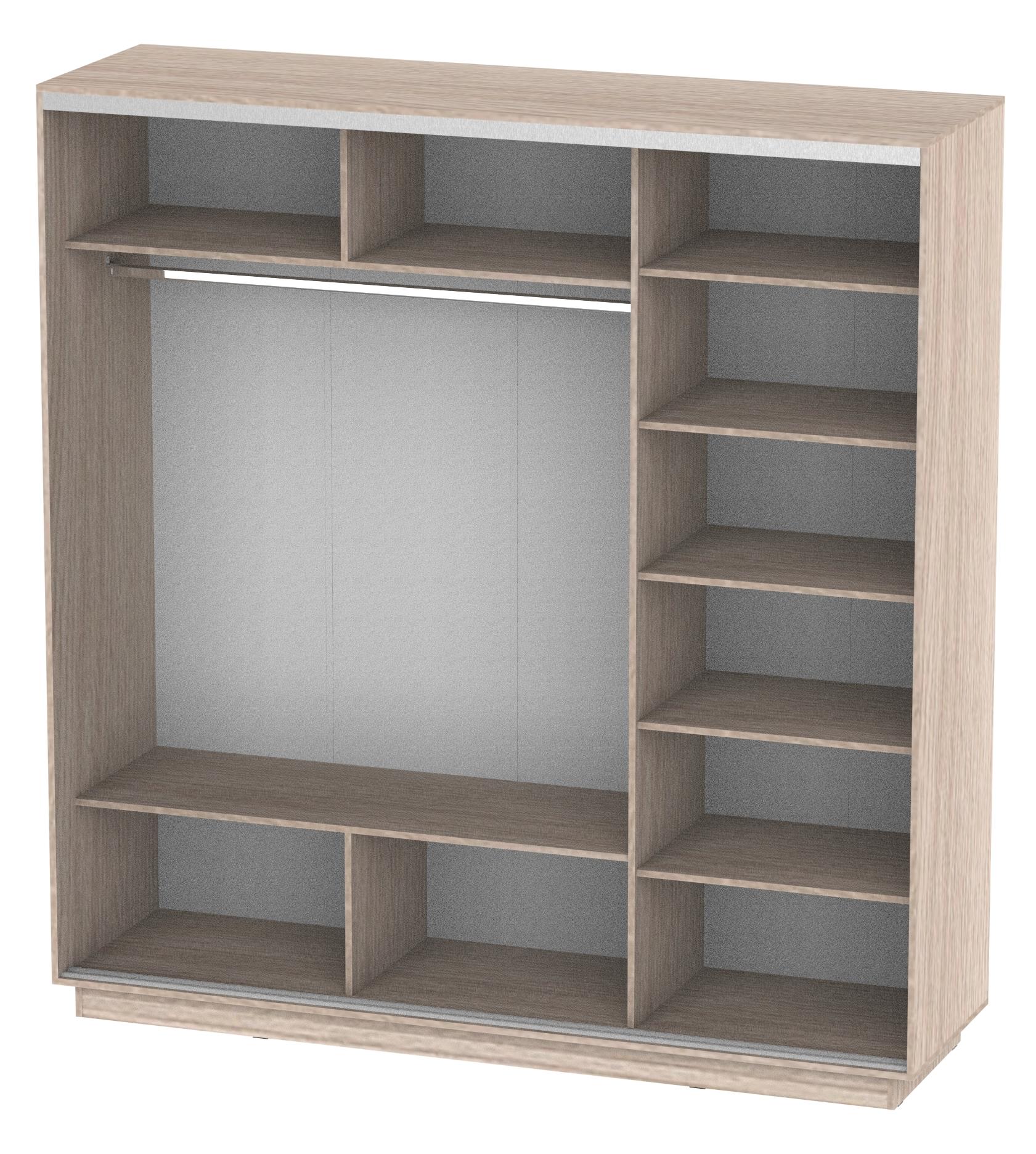 Корпус шкафа ТАНДЕМ 2100х2200х600 дуб молочный