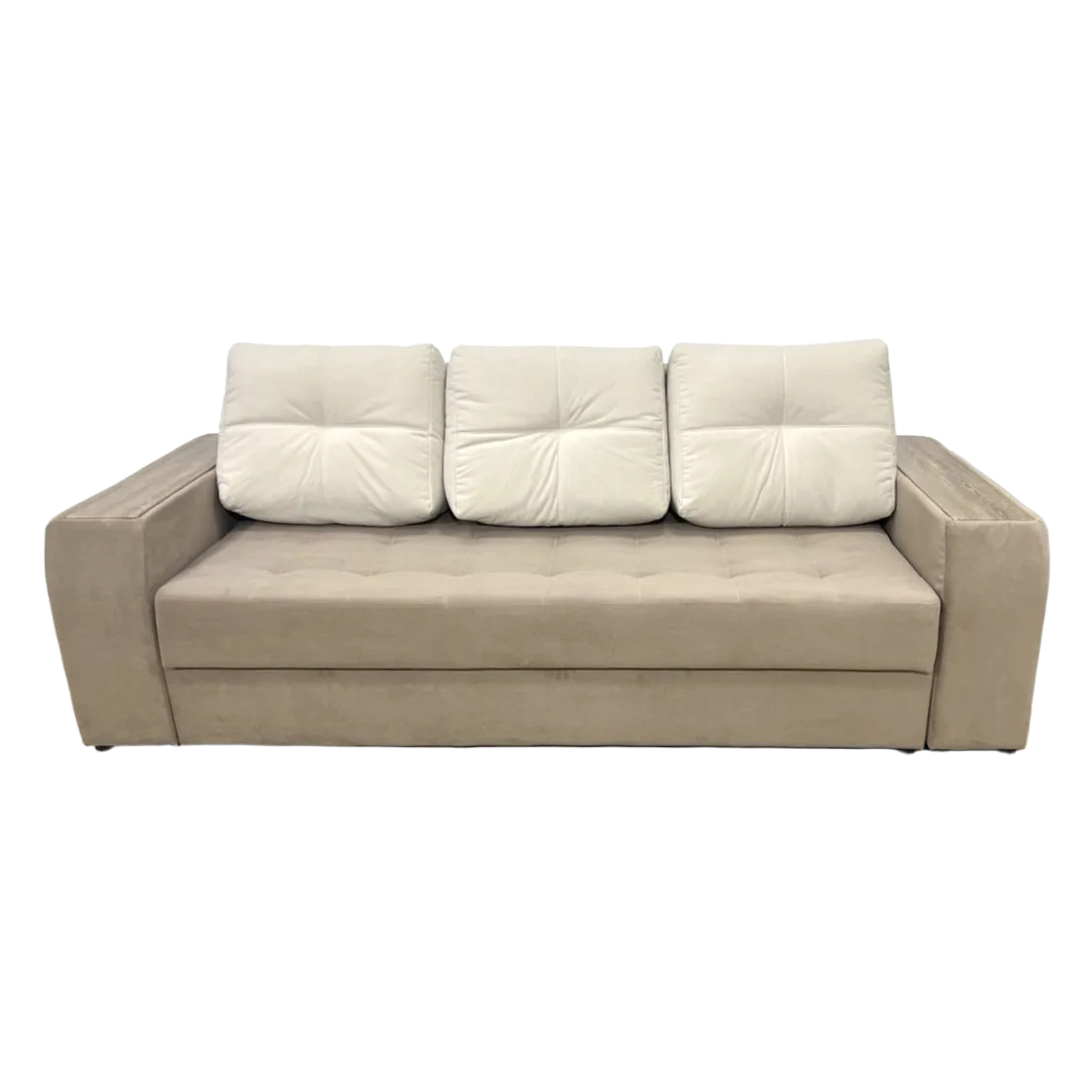 Диван Монтана Д3 Тк.Newtone light beige + Newtone Honey 4 кат ЭКО