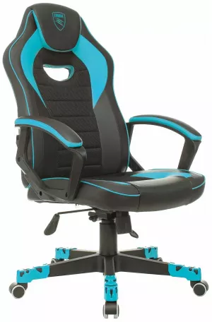 Кресло Энигма II Кз.Черно-голубой PL680, PL-2 Фабрикант