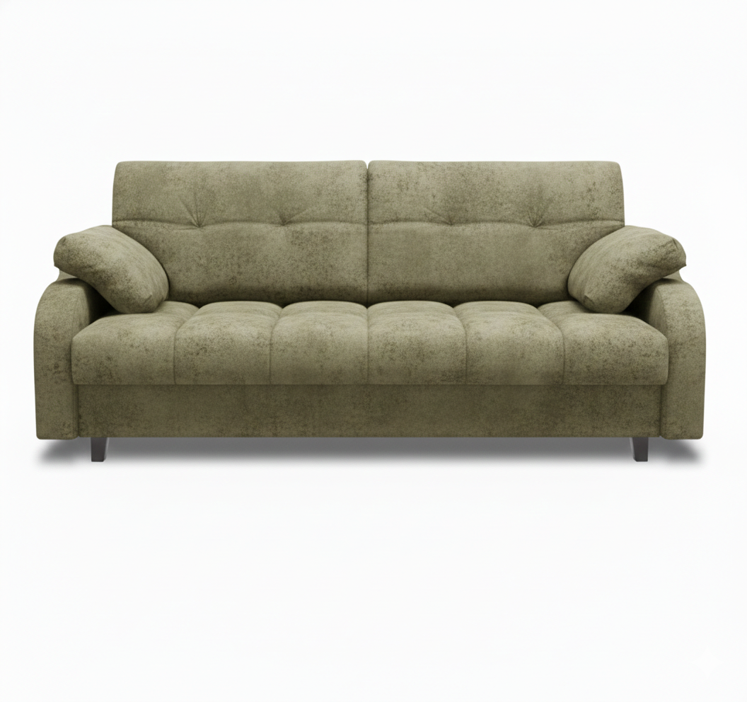 Диван Регина-10.2 ДК (Финка-4) прямой Тк.Дюна олив (ВИП) 2 кат Регина