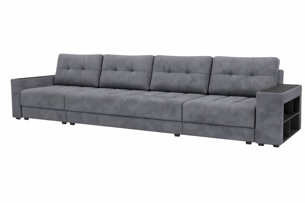 Диван Регина-17 (Прадо3) (э/дк+2э/кр+б/бол+б/гл) ДК Венге прямой Тк.Монако 07 АБ графит 1 кат Регина