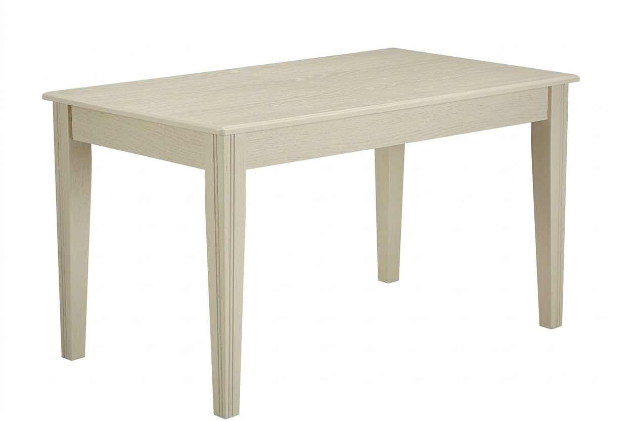 Стол Турин раздвижной массив бука 160 (210)*90 Слоновая кость