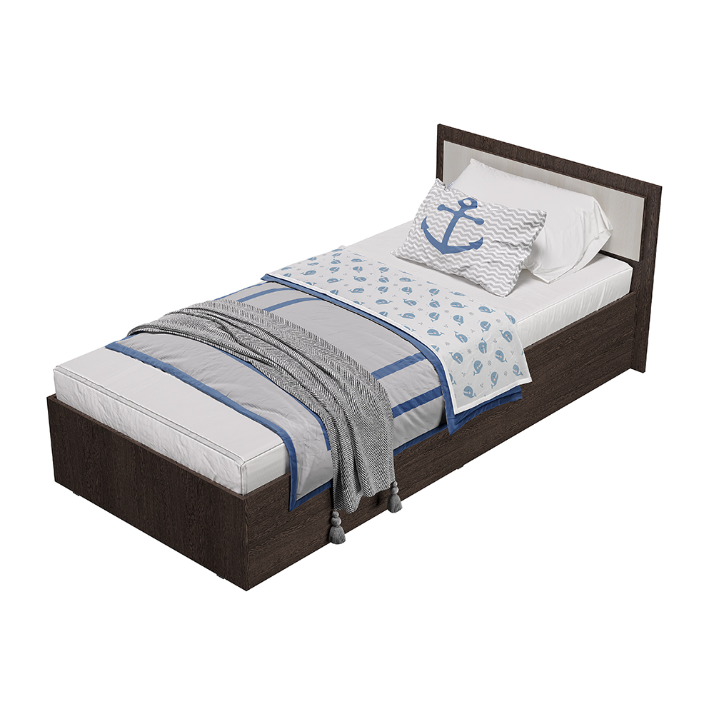 Кровать 0,9 м "Фиеста" (венге/лоредо)