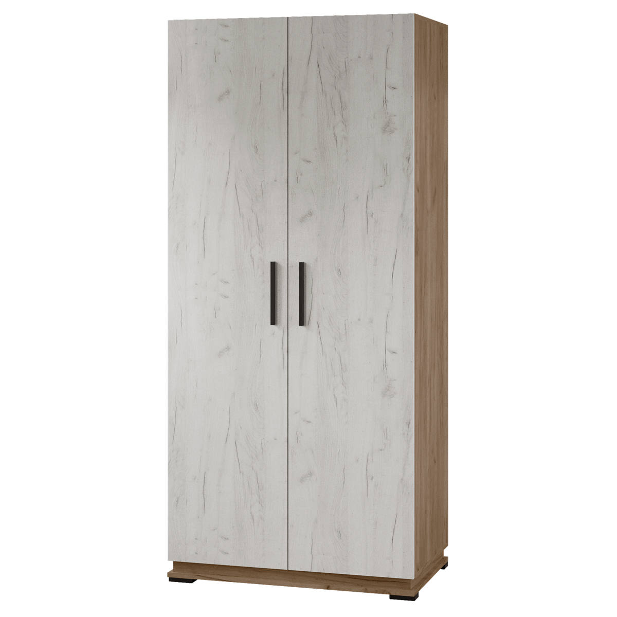 Гостиная Модена шкаф комбинированный МШ-1 Дуб крафт табачный/Дуб крафт белый