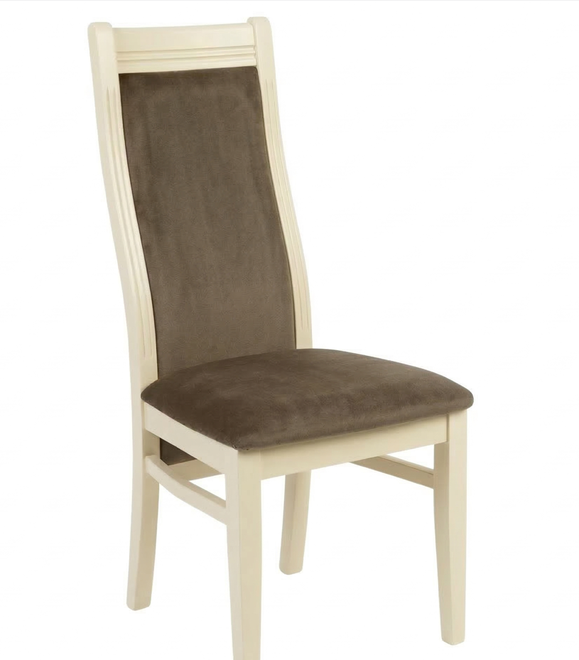 Стул Альпина мягкая (BOX 4) слоновая кость Тк. PROSHE-V23 (корица)