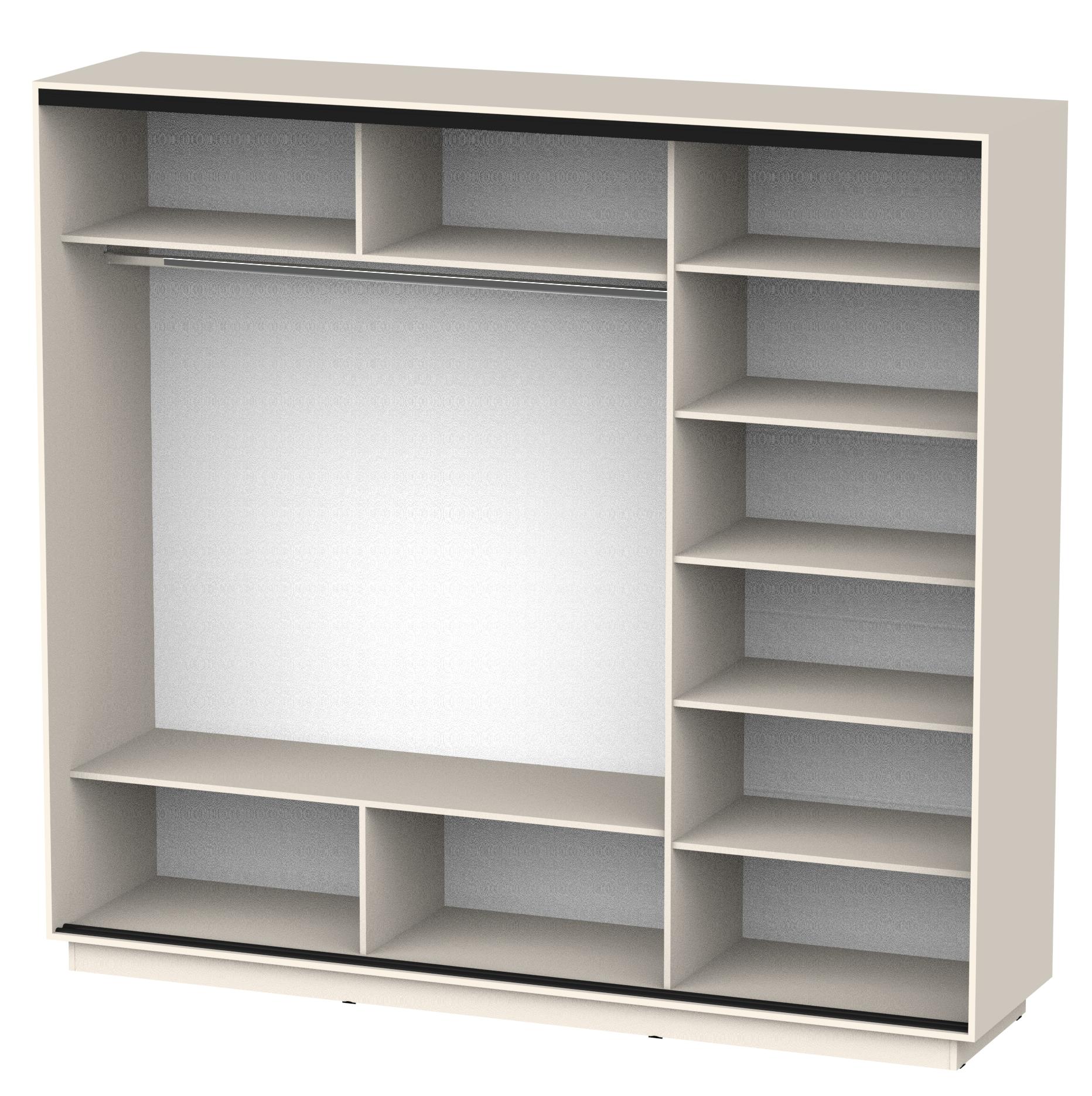 Корпус шкафа ЭЛЕГАНТА 2400х2200х600 кашемир