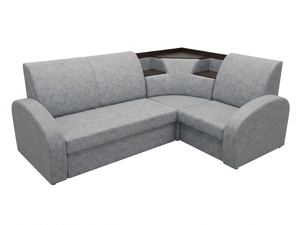 Диван Парус угловой Д1/УГ/Д2 Тк. Bern 83 серый 4 кат ЭКО