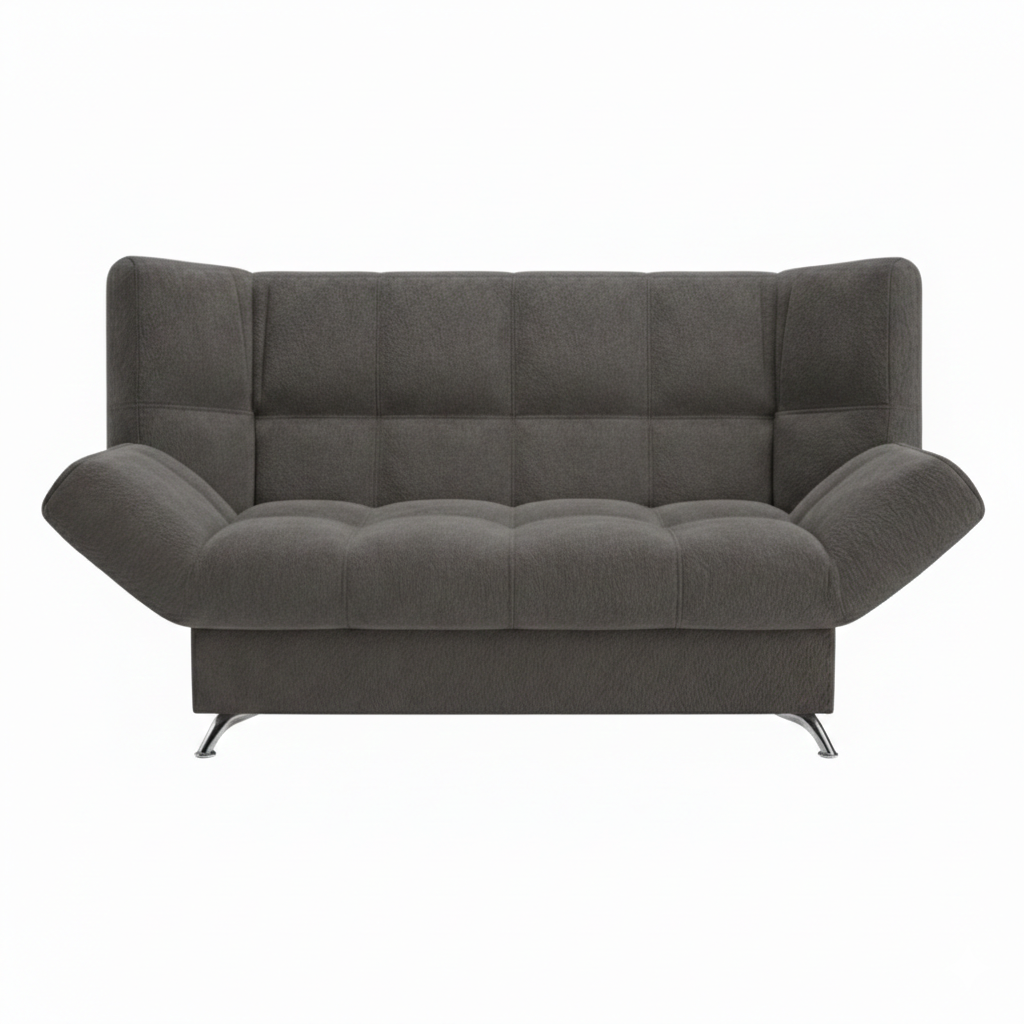 Диван Клик-кляк 8 ДК прямой Тк.LUMA 14 серый 2 кат Апогей