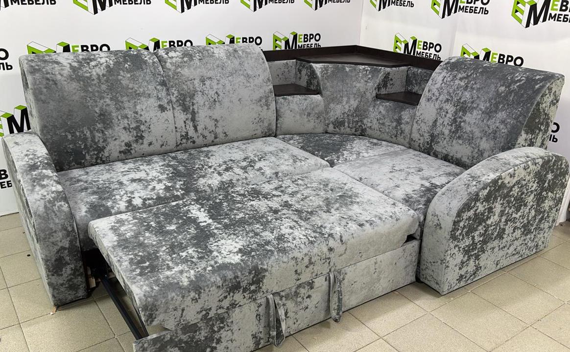 Диван угловой Лотос УД3 Тк.Джес 42 1 кат Евромебель