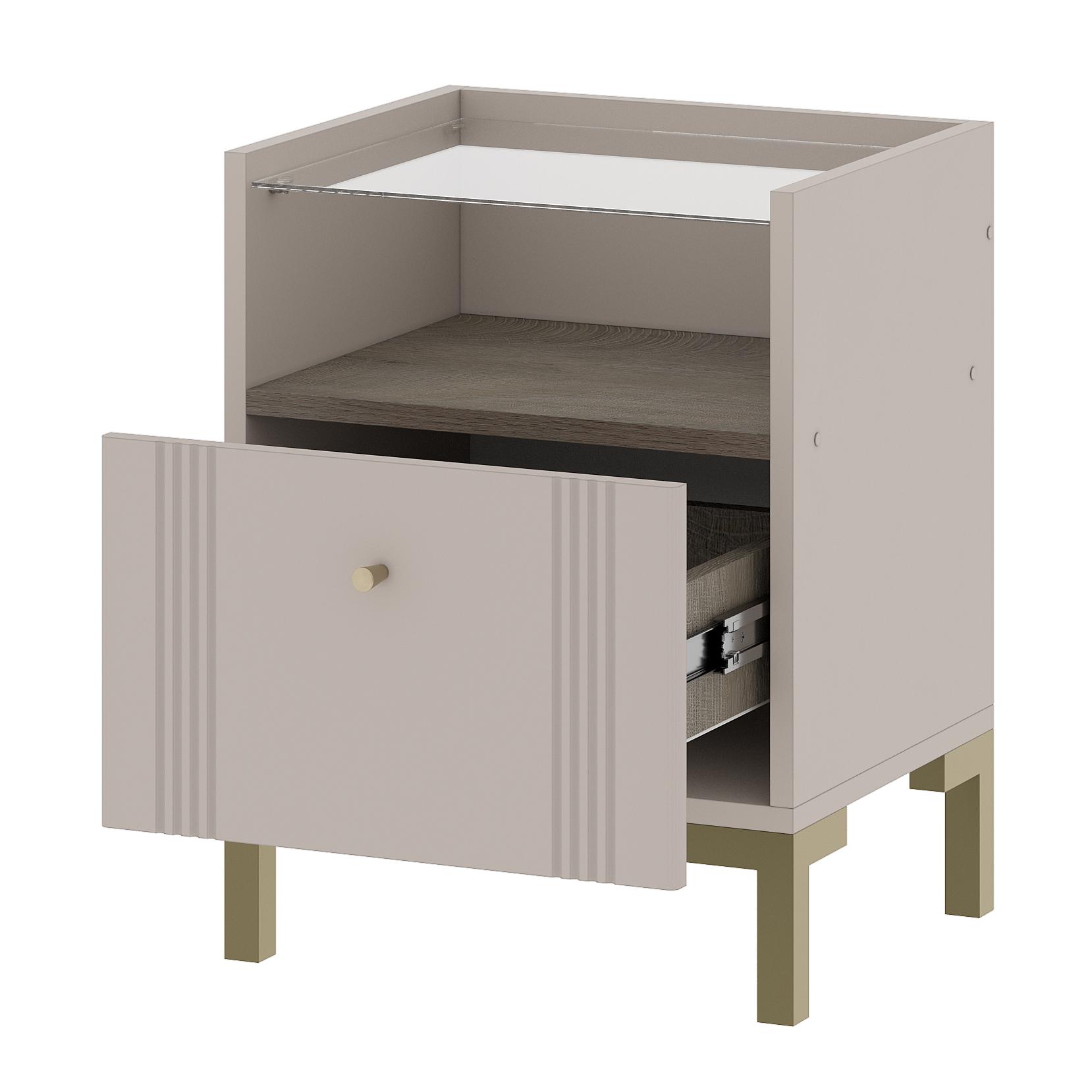 Модульная система "Одетта" Тумба прикроватная (ТБ1) Меланж/Дуб Эндгрейн