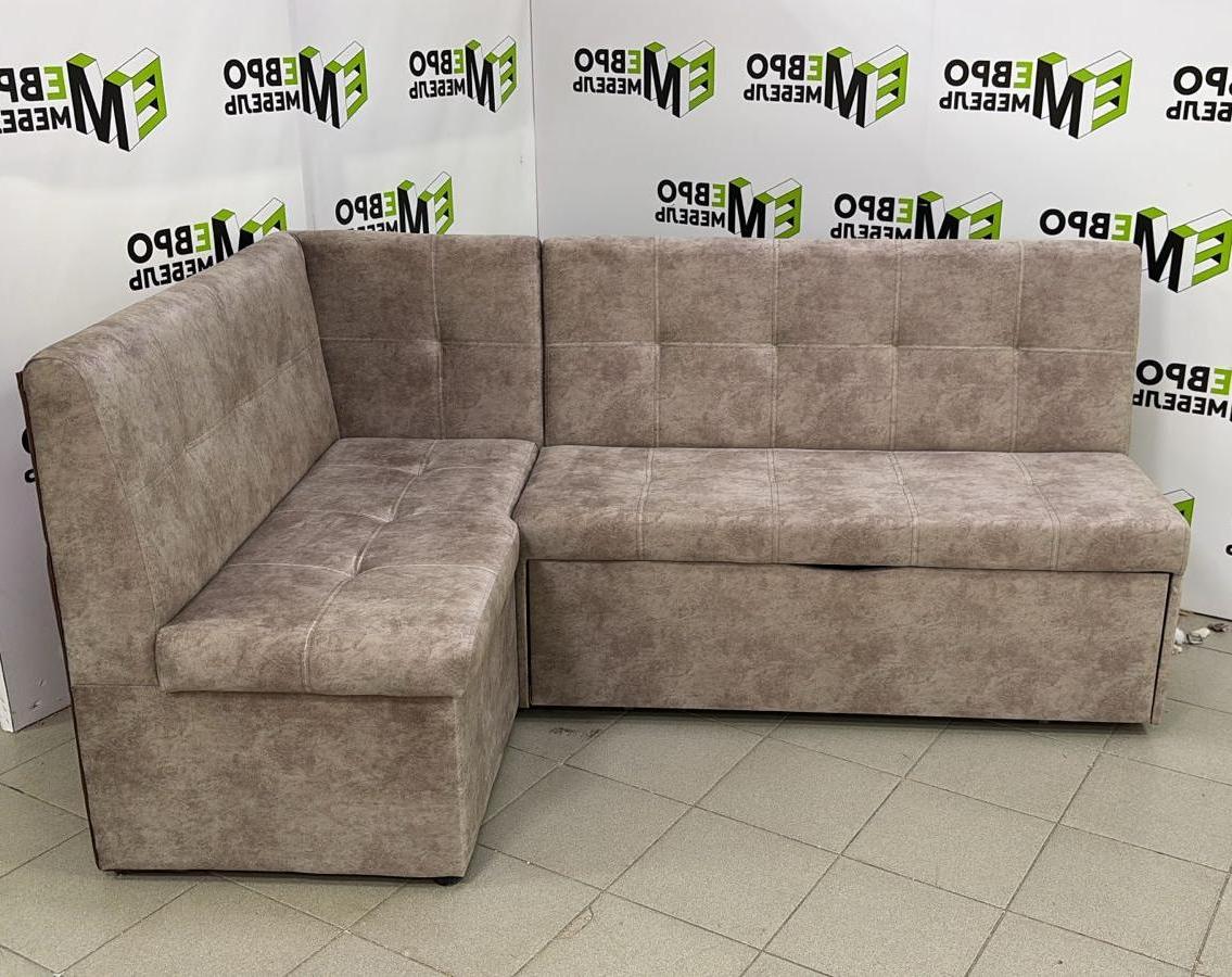 Диван угловой Визит (левый) Тк.Наполи 03 1 кат Евромебель