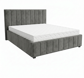 Кровать Кордова-1 1,6*2,0 с П.М. Тк. LOVERS-27 стоун 2 кат  Апогей