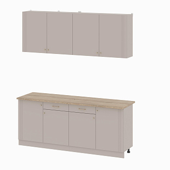 Кухонный гарнитур "Одетта" (2м) (Меланж/Дуб Сонома)