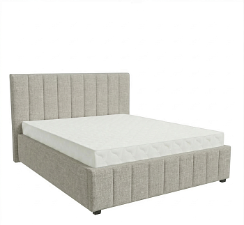 Кровать Кордова-1 1,6*2,0 с П.М. Тк. Toronto 02 св.беж 4 кат  Апогей