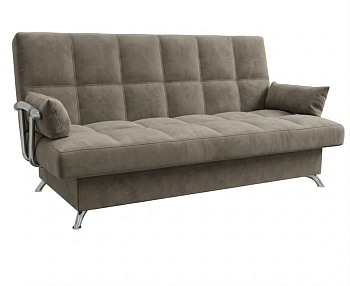 Диван Финка ДК с хром.бок. прямой Тк.Дива VL-2502-22 пыльно-бежевый 1 кат Апогей