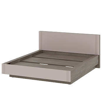 Модульная система "Одетта" Кровать (1,6х2,0) (КР1) Меланж/Дуб Эндгрейн