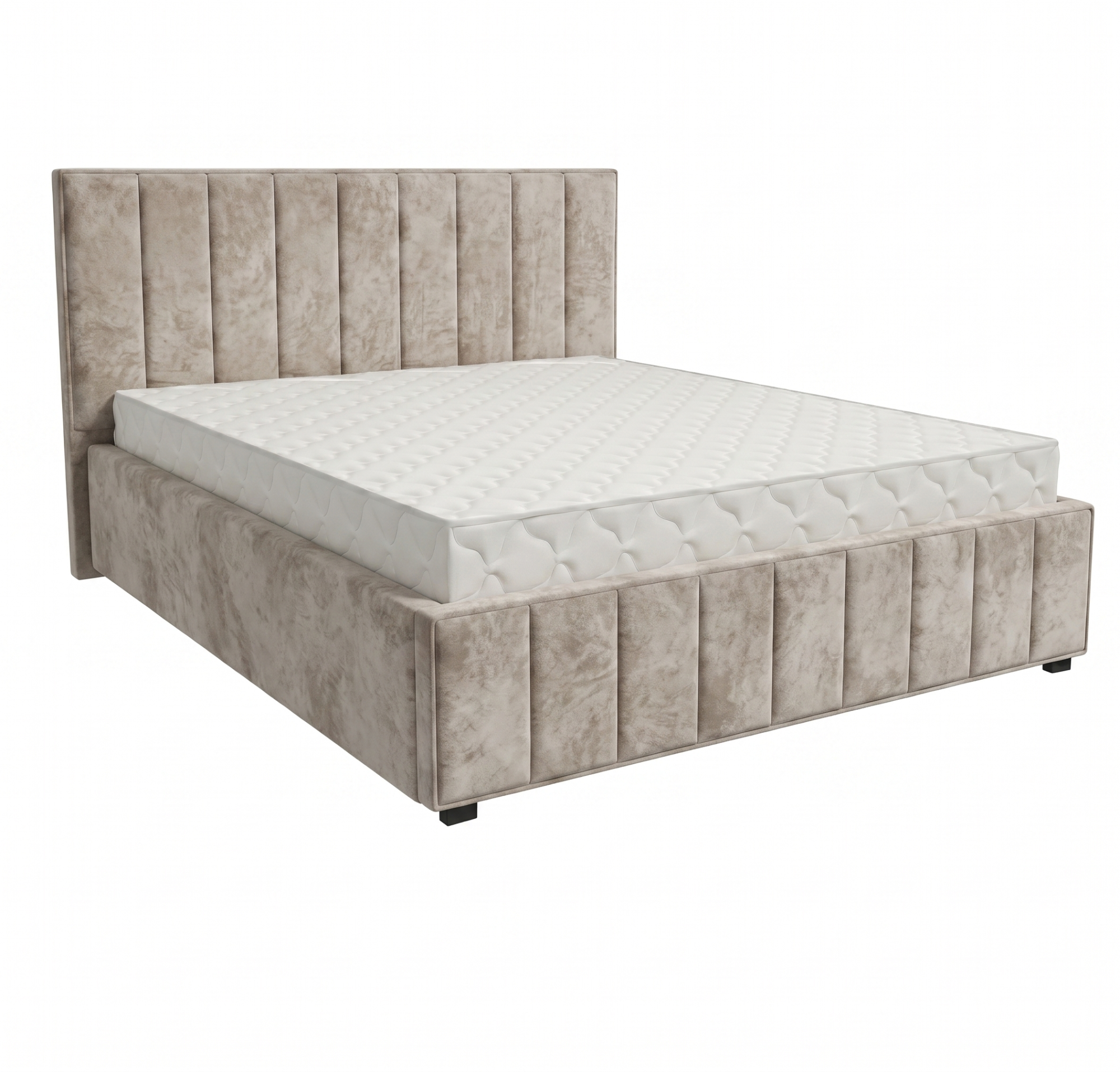 Кровать Кордова-1 1,4*2,0 с П.М. Тк. Kioto Bone светло-коричневый 3 кат Апогей