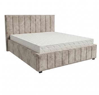 Кровать Кордова-1 1,4*2,0 с П.М. Тк. Kioto Bone светло-коричневый 3 кат Апогей