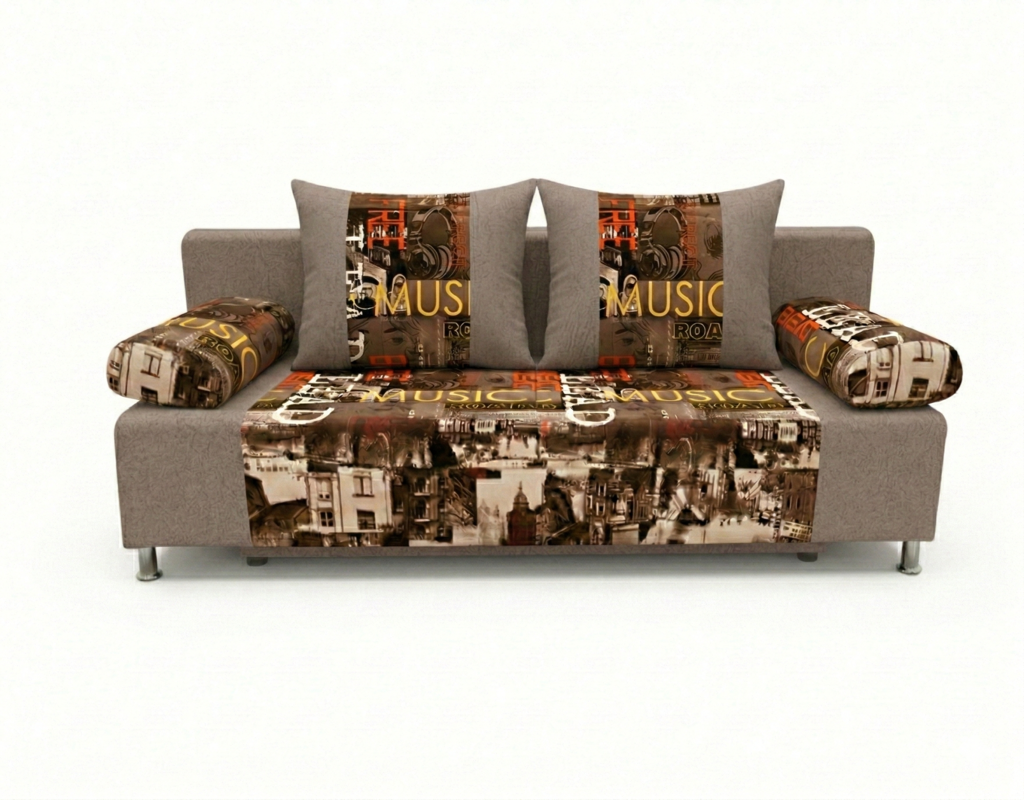 Диван Мадрид роад браун + Наполи 02 1 кат Евромебель