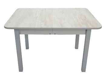 Стол Висма раздвижной 1200(1980)*800 ноги квадро серые Серое Пл.7237 серый Тунис